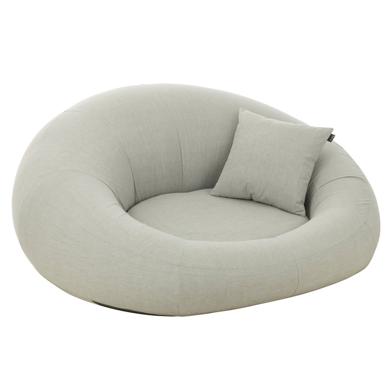 Spring / Summer 2024 Upholstered Lounge Chair, Grey