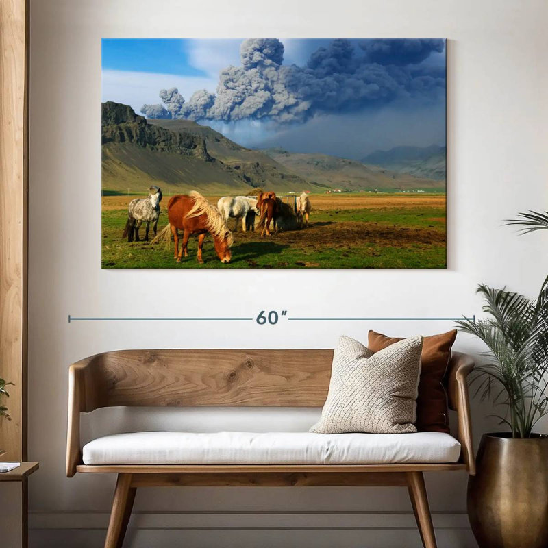 Brampt Icelandic Ponies, 34" H x 51" W