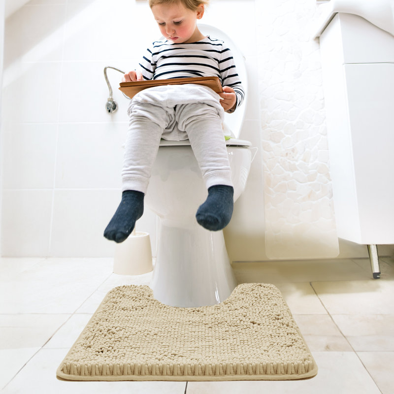 Tapis pour salle de bain Porreca, Kaki pâle