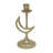 Mercer41 9X5" Crescent Moon Taper Holder, Gold