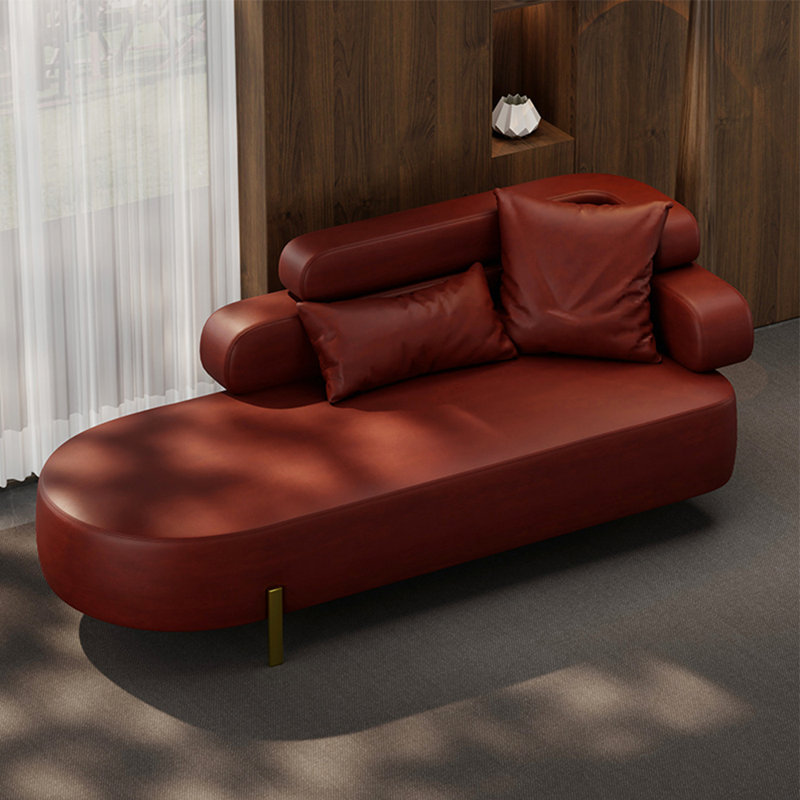 Chaise longue paresseuse à la fois simple et créative, Orienté à droite, Rouge