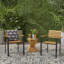 Chaises d'extérieur - Bois et noir, chic moderne pour les sièges de patio et les espaces minimalistes