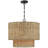 Stutz 4-Light Dimmable Rattan Drum Chandelier