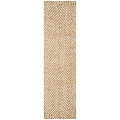 Tapis en jute tissé à la main Gardell