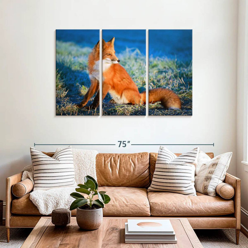 Brampt Regal Red Fox, 36" H x 57" W