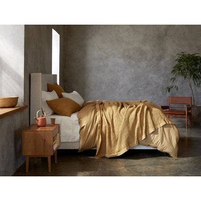 Organic Crinkled Percale 100% Cotton Percale Sheet Set