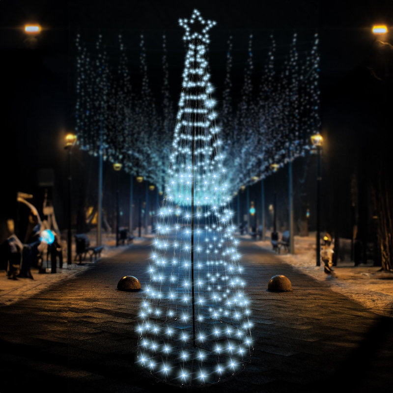 PVC Holiday Shaped Ornament, 140cm H x 30cm W x 30cm D, White