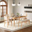 6-Piece Extendable Dining Table Set With 4 Chairs&Bench And Table-121610089-121610090-121610093