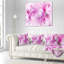 Texture de verre fractal rose et blanc - coussin imprimé abstrait-30618781-30618785