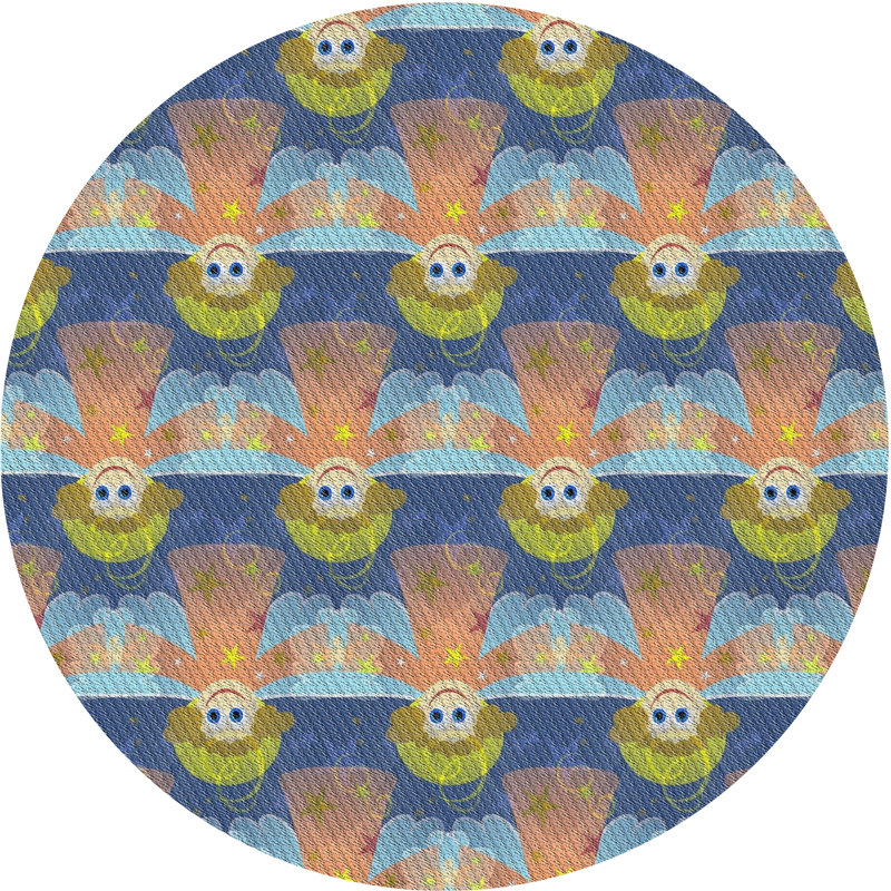 Ageus Indoor Rug, Round 4'