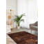 Tapis brun de guerre rare Saim 2 pi 11 po x 4 pi 7 po