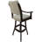 Swivel Upholstered Counter Stool with Solid Wood Frame-77241781