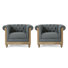 Fauteuil Chesterfield de 39 po de large Anduin