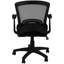 Chaise de bureau moderne avec hauteur et structure réglables, filet noir, siège ergonomique, pour bureau d'ordinateur
