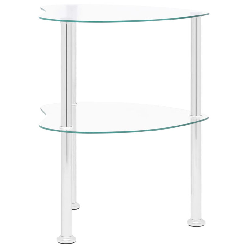 Cavalier Glass Top End Table, Clear