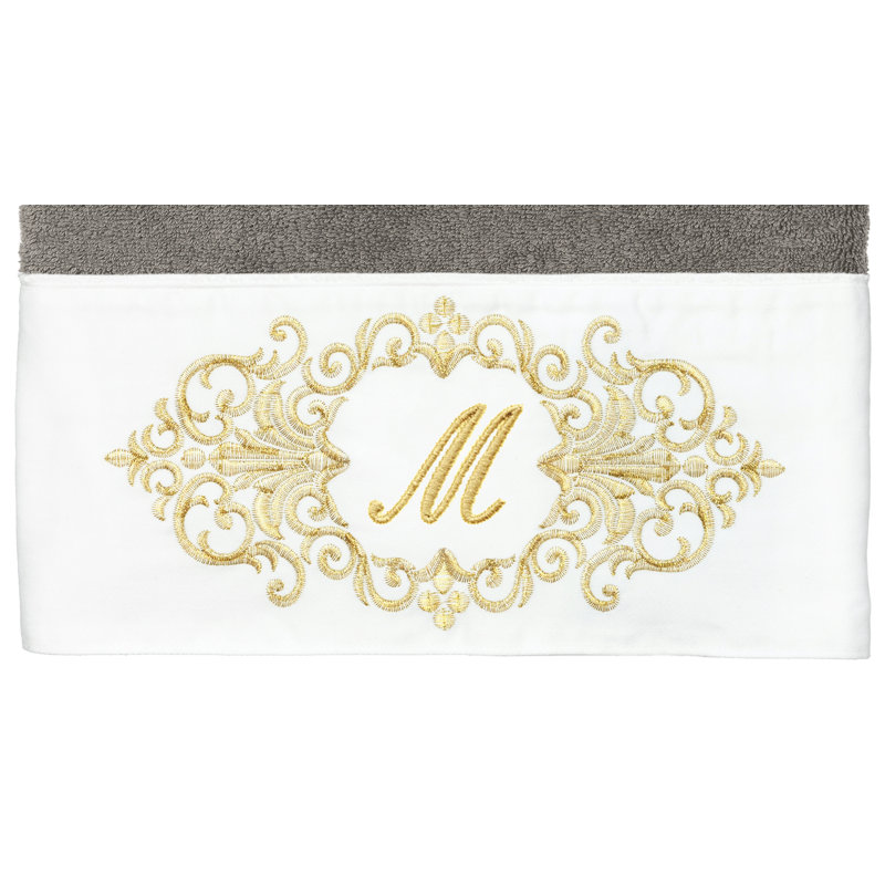Winston Porter 100% Turkish Cotton MONICA 2PC Embellished Bath Towel Set, M