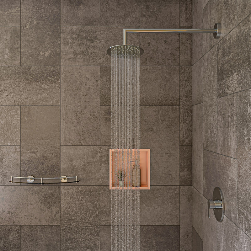 Bras de douche, Chrome poli