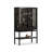 Black Solid Wood+Tempered Glass Display Cases