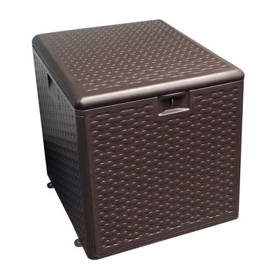 Plastic Development Group 19.5'' W 28 Gallons Water Resistant Resin Deck Box in Brown