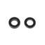 Set of 2 11x6.00-5 Solid Rubber Riding Lawn Mower Tires with Rim, 3/4 Inch Bearing Zero Turn Mower Wheels, Flat-Free Smooth Tread Tire Assembly