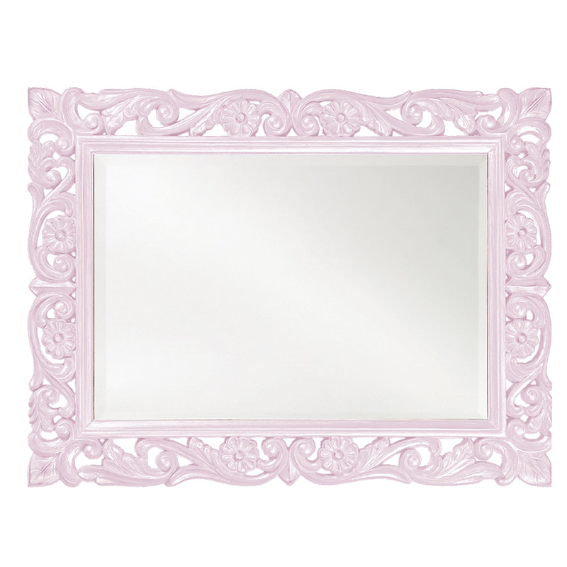Miroir décoratif traditionnel biseauté, Lilas