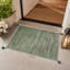 Chapeau de sorcière en polyester, tapis d'extérieur à pompons verts, style tapis de sorcière