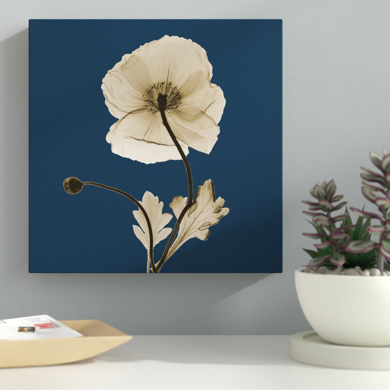Lustre Islande coquelicot_B16 - Impression sur toile tendue, H 12 po x l 12 po