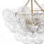 Luminaire suspendu boule en verre réglable 8 lumières Iron Art