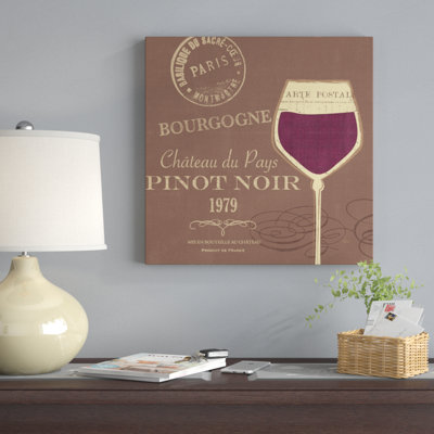 At The Winery VI Brown by Veronique Charron - No Frame Print on Canvas