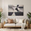 Minimalisme, art mural brun en métal 75-2093494410