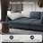 3-Seater Modular Sofa Chaise Lounge, Frostvelvet Upholstery Sofa Bed-874097759-874097728