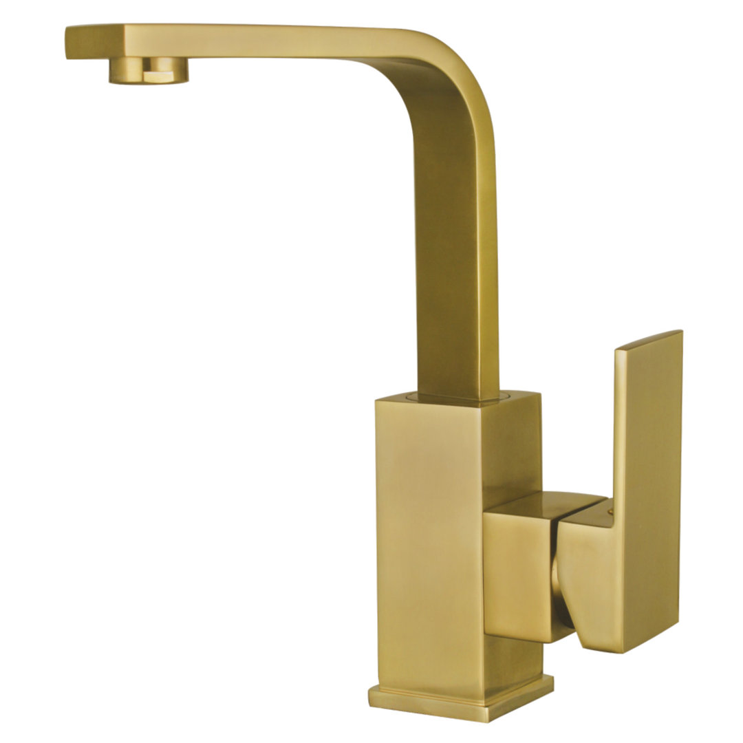 Kingston Brass Claremont Single-Handle 1-Hole Deck Mount Bathroom Faucet with Push Pop-Up Kingston Brass
