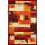 Tapis moderne en patchwork de style Gabbeh 5 x 7 avec des teintes de couleur terre