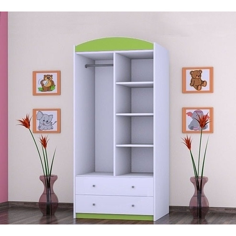 Drubin 2 Door Wardrobe, Green