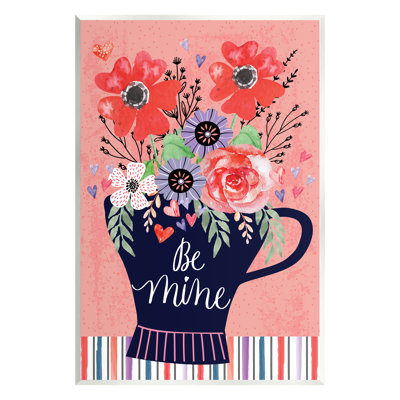 " Be Mine Flower Bouquet Romance " by ND Art