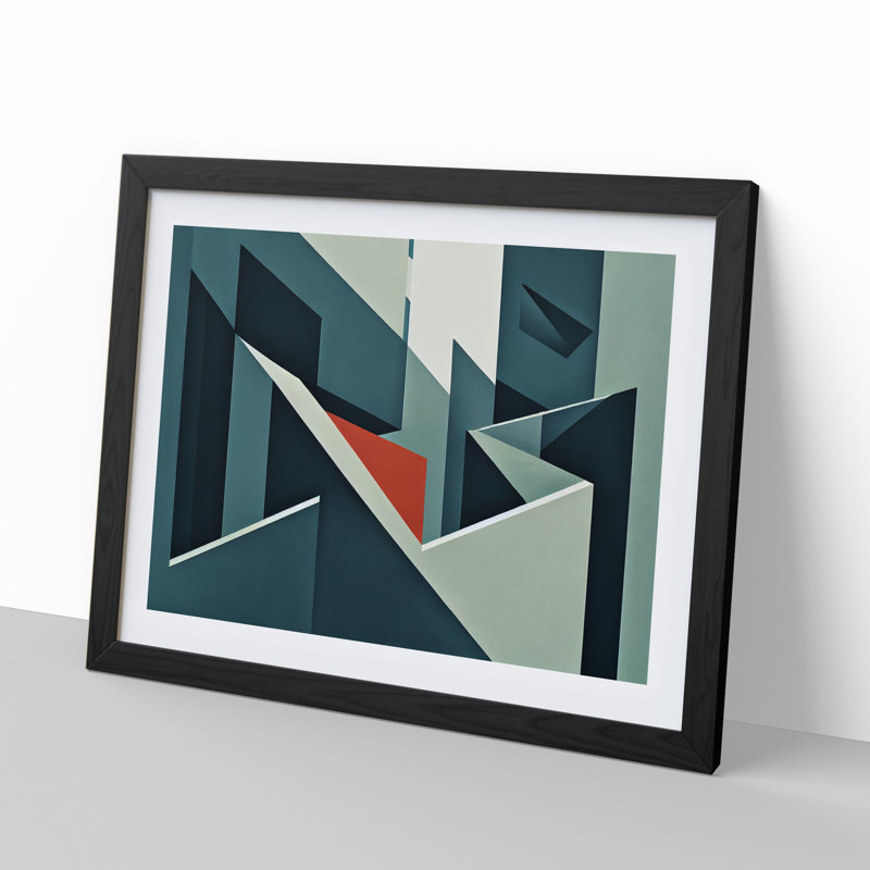 Inspirational Modern Abstract - Framed Print, Black, 25cm H x 34cm W x 2cm D