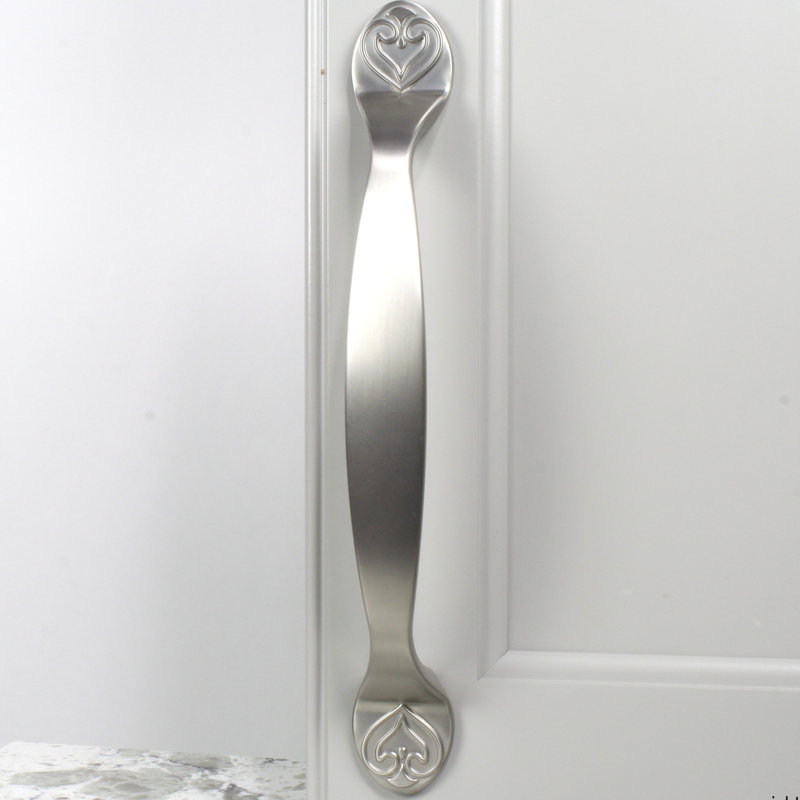 Poignée arche de 8 po Iris, Nickel satiné mat