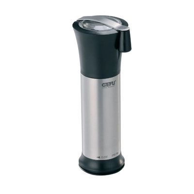 Gefu Stainless Steel No Power Source Required / Manual Electric Salt Mill