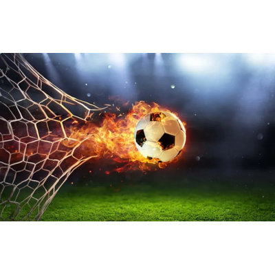 Murale de papier peint ballon de soccer