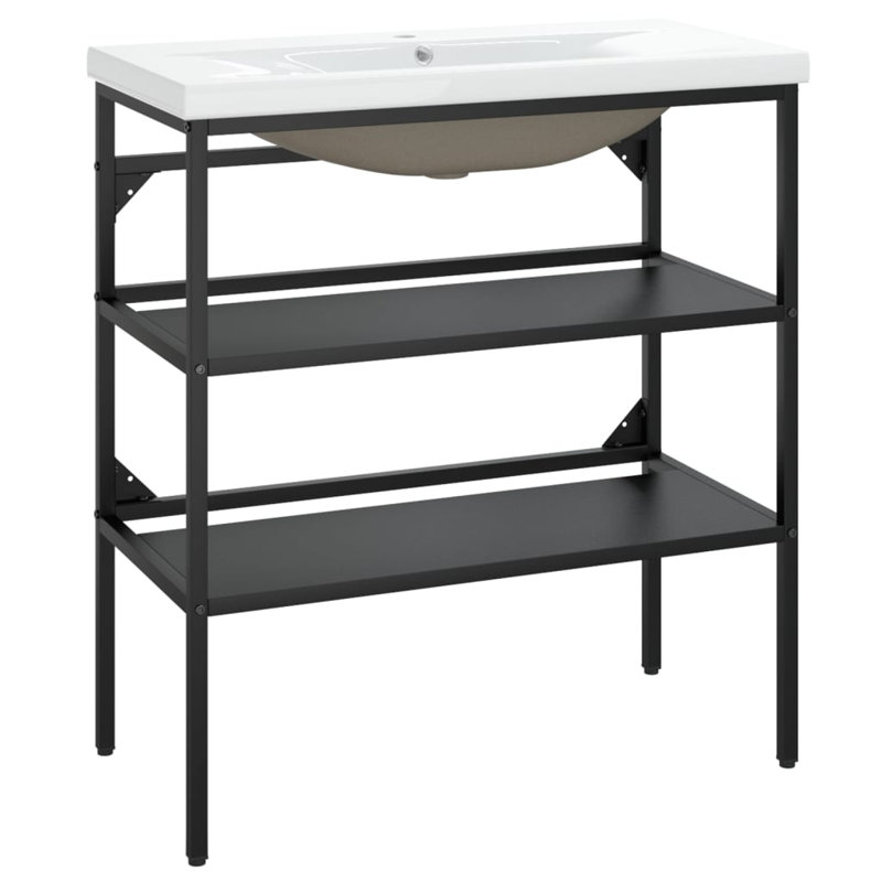 Guanciale 31.1cm Single Bathroom Vanity Base Only, Black