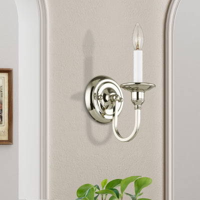 Eckard Steel Candle Wall Light