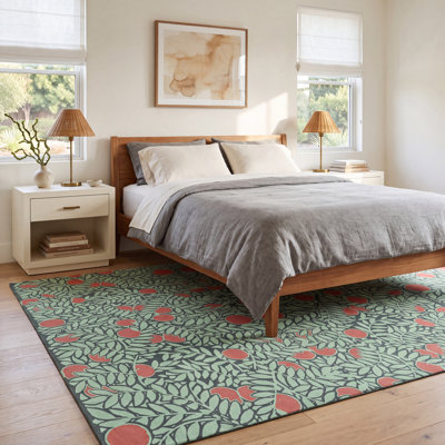 Orange Bush Self-Adhesive Wallpaper