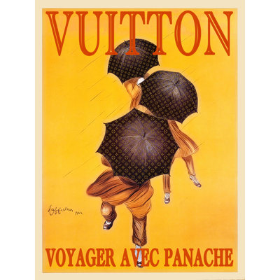 Vuitton Vintage Travel Poster ala Parapluie Revel 18x24