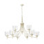 Lustre 9 lumières avec abat-jour en verre martelé Corder-1784523460
