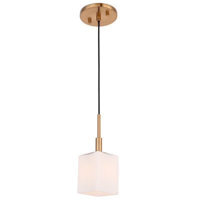 Luminaire suspendu carré 1 lumières Thiede