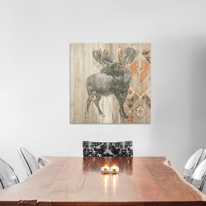 Impression sur toile tendue, Natural Natural Lodge Southwest, H 12 po x l 12 po x P 1,5 po, Toile tendue, Pas de tapis