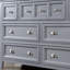Commode l 7 po avec miroir Bruun