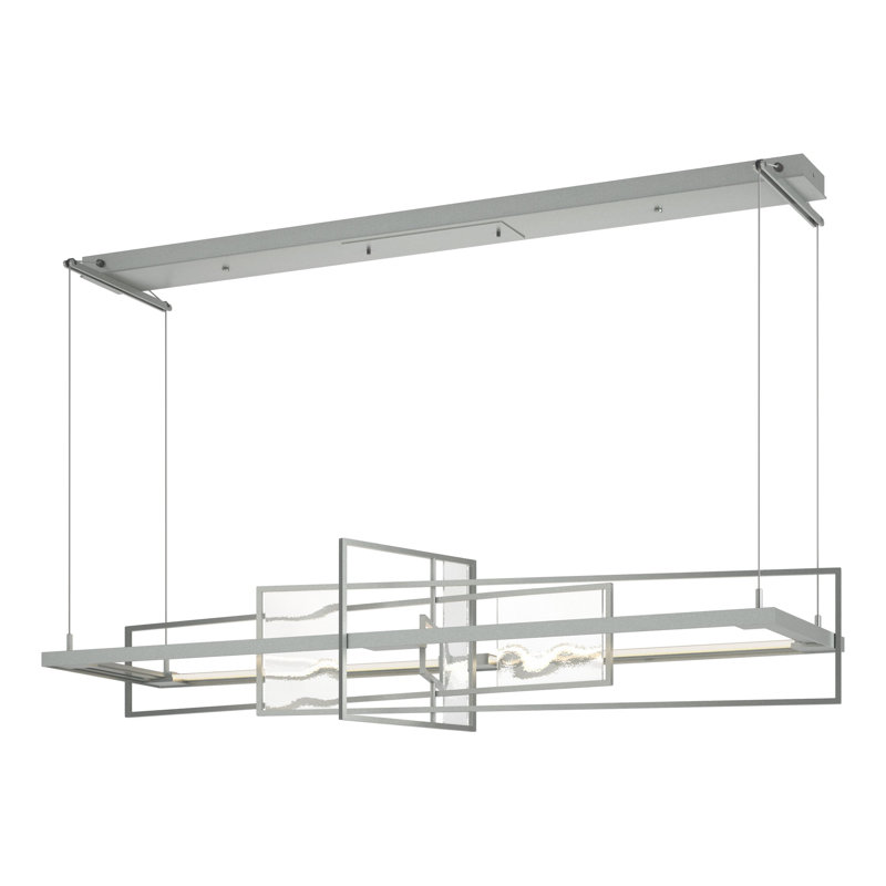 Luminaire suspendu linéaire à DEL Four Seasons, Aqualite, Platine rétro
