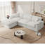 Canapé modulaire rembourré en U avec repose-pieds pour salon, chambre à coucher-1390526668-1404761853