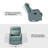 Annarita Genuine Leather Manual Swivel Rocking Recliner (Set of 2)-1020419322